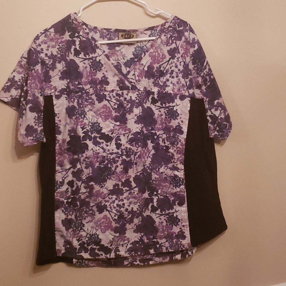 Purple grapes scrub top 2XL